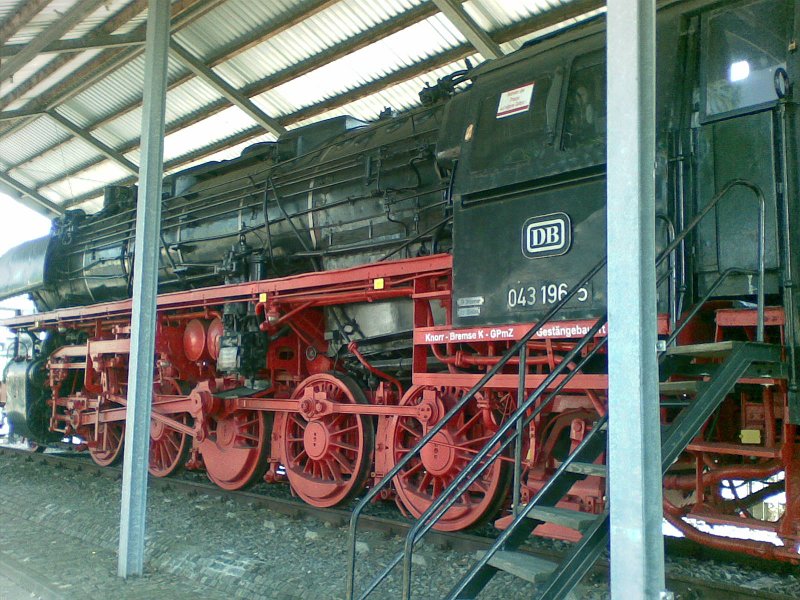 Salzbergen, Dampflokomotive am Bahnhof 