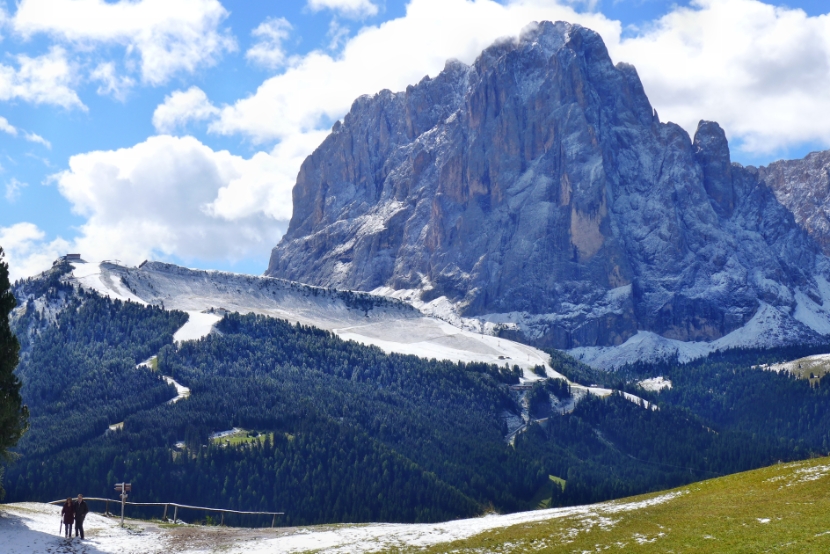 Langkofel u. Ciampinoi von Juachhütte