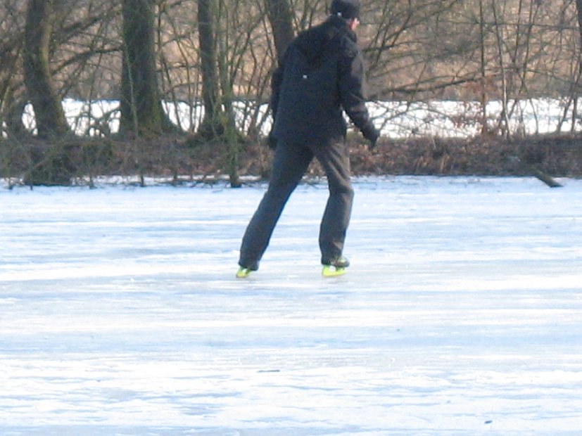 Hücker Moor, Schlittschuhlaufen