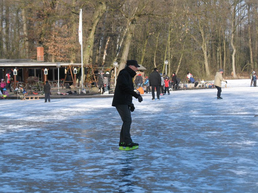 Hücker Moor, Schlittschuhlaufen