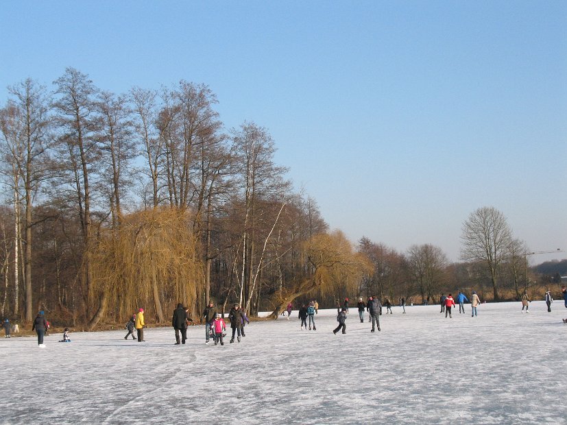 Hücker Moor, Schlittschuhlaufen