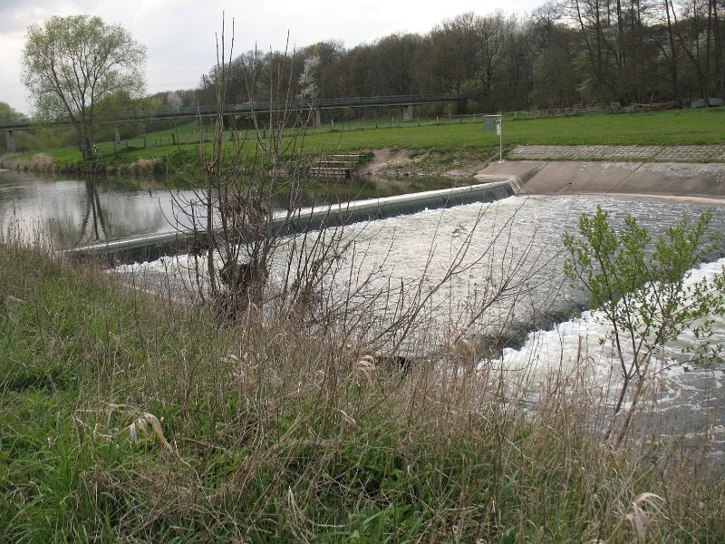 Staustufe am Pumpwerk