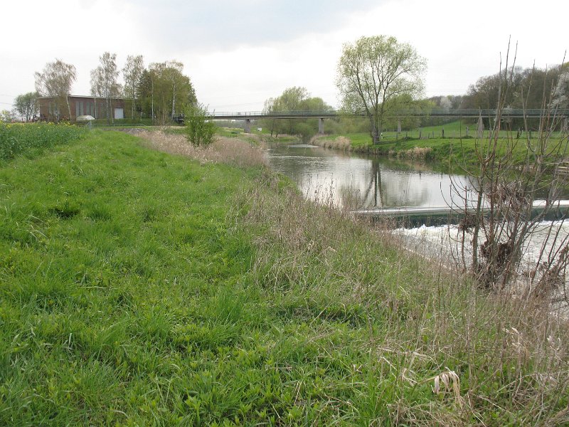 Staustufe am Pumpwerk